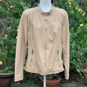 Faux Leather Moto Jacket  - XL